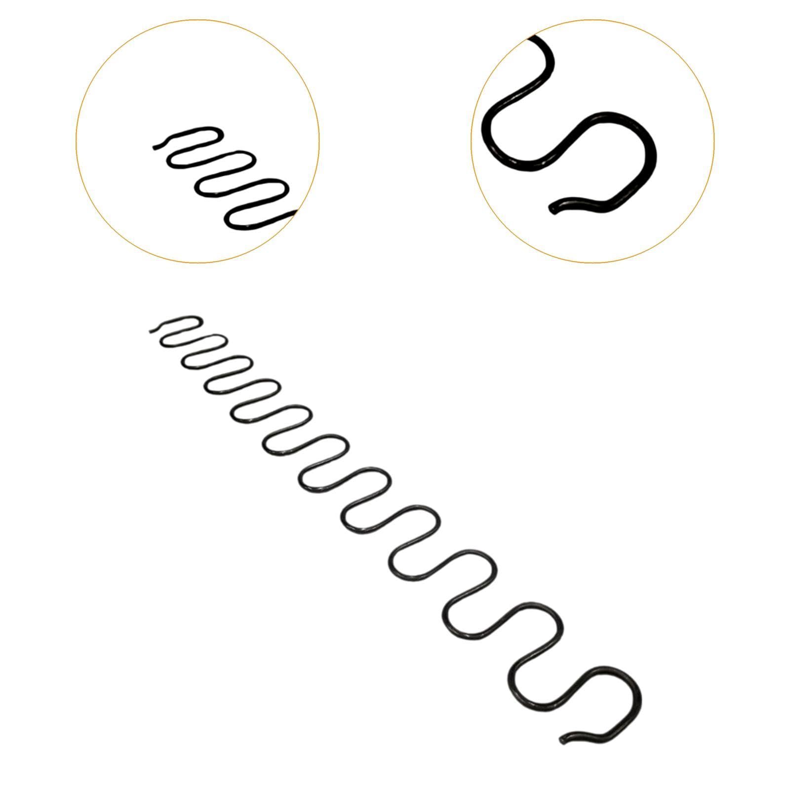 4 Piezas de Resortes de Sofá en Forma de Zigzag para Tapicería, Reparación Doméstica, Reemplazo Flexible para Fijar El Sofá, Silla O Asiento, 55 Cm