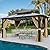 YITAHOME 12x14FT Gazebo Hardtop Double Roof Canopy Outdoor with Netting and Shaded Curtains, Aluminum Frame Polycarbonate Hardtop Garden Tent for Patio, Backyard, Deck and Lawns, Brown