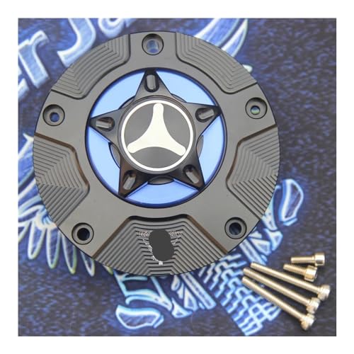 Bouchon de réservoir CBR 1000 RR sans clé en aluminium CNC noir pour moto 2017-2020
