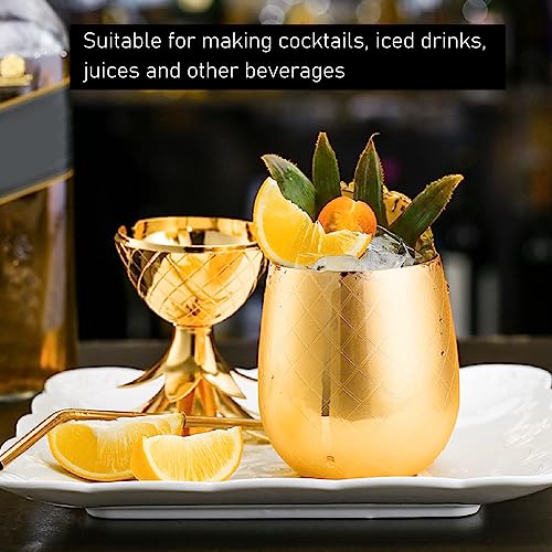 Taza de cóctel con forma de piña de 500 ml para mantener tus bebidas bien frías 6