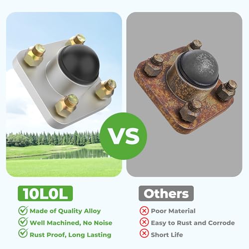 Image of 10L0L Golf Cart Front Wheel Hub Assembly W /Hub Bearing /Oil Seal /Dust Cover for Yamaha G2 /G8 /G9 /G14 /G16 /G19 /G22 /G29 Drive, Replace OEM# JG5-WF511-10-00,JG5-WF511-00 (Pack of 2)