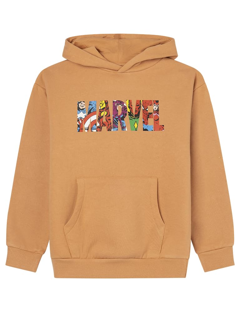 Sweat à capuche Marvel garçon imprimé Springfield en coton doux avec poche