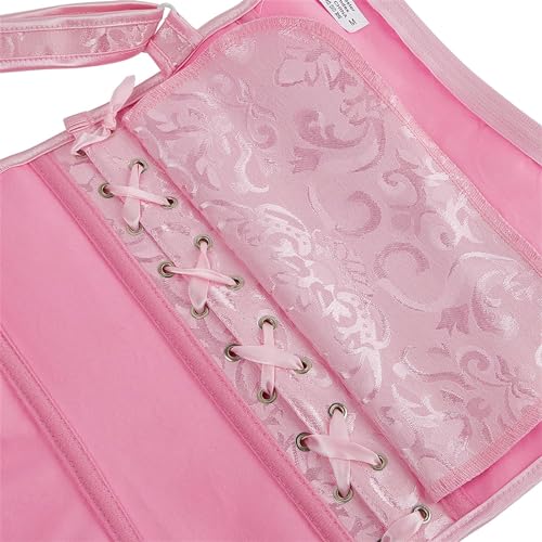 Image of Women's Lace up Gothic Jacquard Shoulder Straps Tank Overbust Shaper Corset Bustiers Top