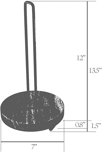 Miniatura 6 de Tribello Modernos soportes para toallas de papel de granja para cocina, soporte de toalla de papel vintage de alambre y madera para encimera