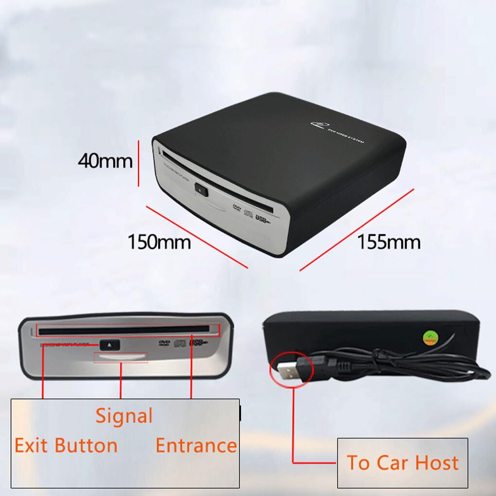 Interfejs USB Odtwarzacz samochodowy CD Dish Box Obsługuje | format audio WAV Łatwa instalacja Android w wersji 4 dla samochodów Obsługuje bezstratny format audio WAV dla Androida w