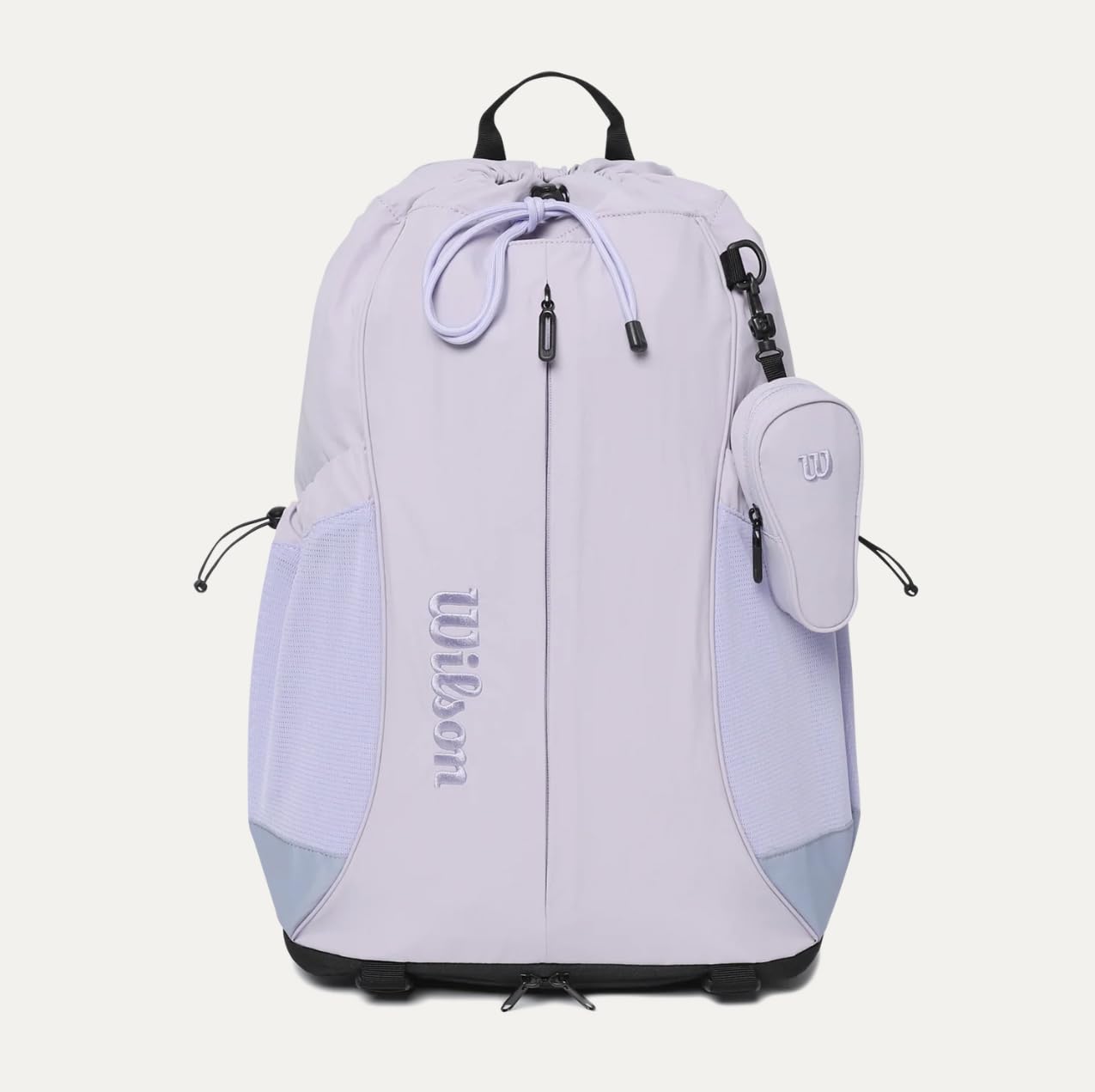 Wilson Drawstring Backpack 2.0, Pro Racket Bag, High Qualtity and Spacious Dsesign with Shoe Compartment. (Lavender)