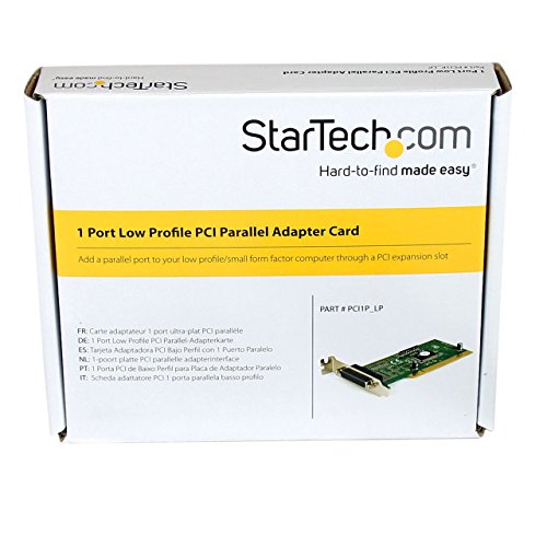 Startech.com 1 Port Low Profile Pci Parallel Adapter Card - Parallel Adapter - Pci Low Profile - Ieee 1284 - Pci1P_Lp #TOP4