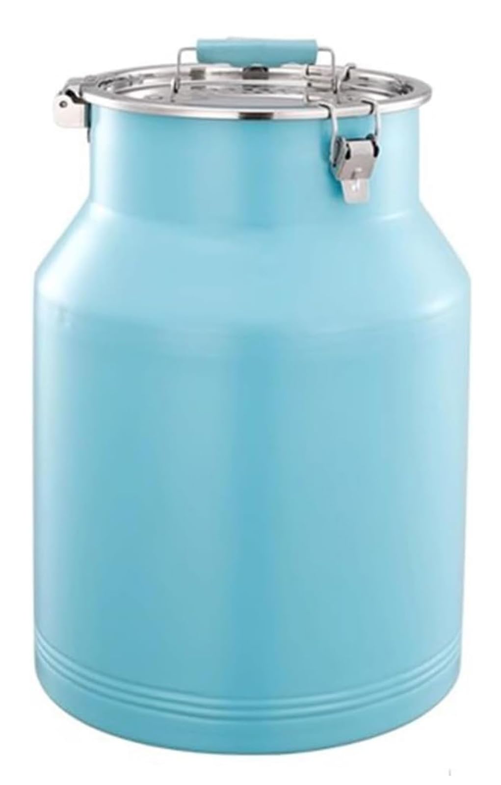 RéCipient de Stockage pour Riz en Acier Inoxydable，Bleu clair：5L
