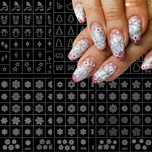 Christmas Nail Stickers Christmas Airbrush...