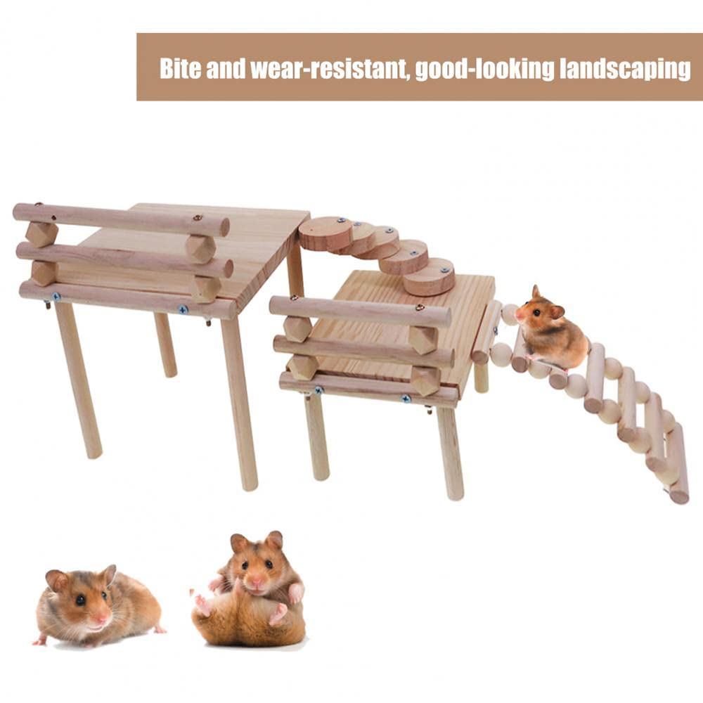 Soporte Ecológico para Chinchilla Juguete para Hámster Soporte Resistente para Hámster Aburrido Plataforma De Juego Juguetes De Animales Pequeños