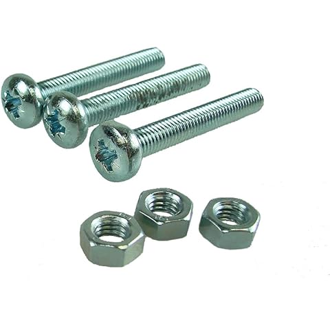 Pack of 3 Tow Bar 7 Pin and 13 Pin Towing Electrics Socket M5 Fixing Bolts LMX3173 Cover
