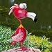 Kircust Flamingo Decor Yard Decorations Outdoor Garden Statue Outside Metal Bird Courtyard Art Pink Flamingos for Patio Backyard Porch Decoration