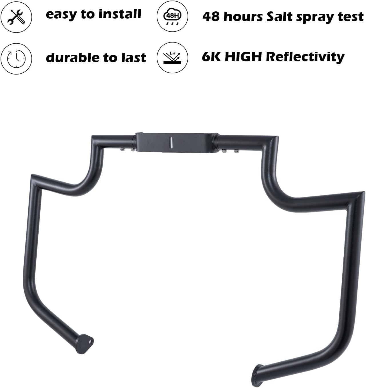 Kinglemc Crash Bar Engine Guard Highway Freeway Bar for Honda VTX1800 VTX 1800 VTX1800N VTX1800R VTX1800S (Chrome)