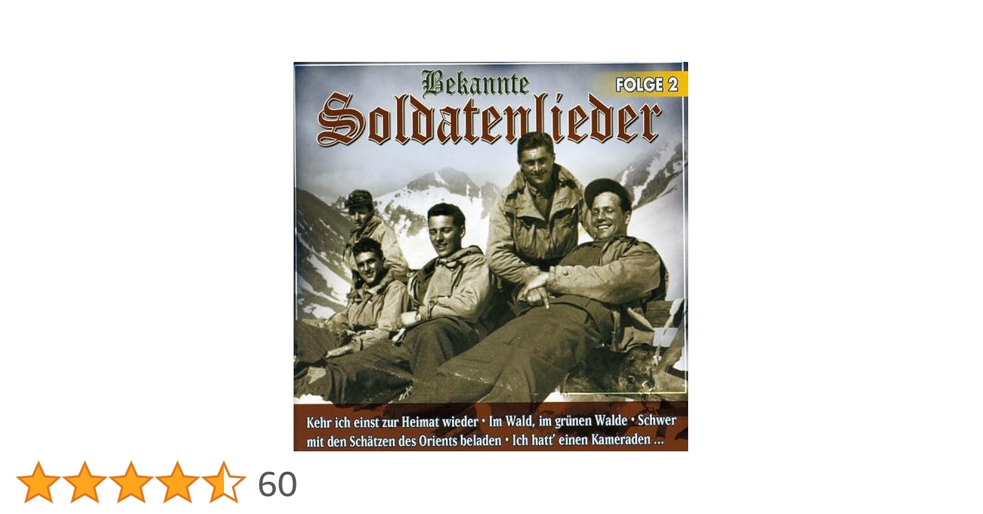 ドイツ軍歌　CD2枚　（第二次大戦中の軍歌） Amazon.co.jp: Bekannte Soldatenliede: ミュージック