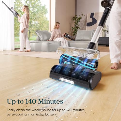 Image of Levoit LVAC-200 MAX Vacuum Replacement Battery, 3000mAh, 70-Min Runtime | Extended Runtime Up to 140 Minutes with an Extra Battery, Genuine Accessory, Removable & Rechargeable, Flexible Charging