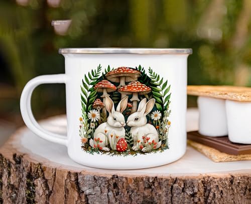 Taza Campestre Loftipop Woodland Bunnies 16oz miniatura 4