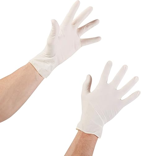 Miniatura 5 de McKesson Confiderm - Guantes de examen de látex, guantes médicos no estériles con puntas de los dedos texturizadas, puño con cuentas, sin polvo,