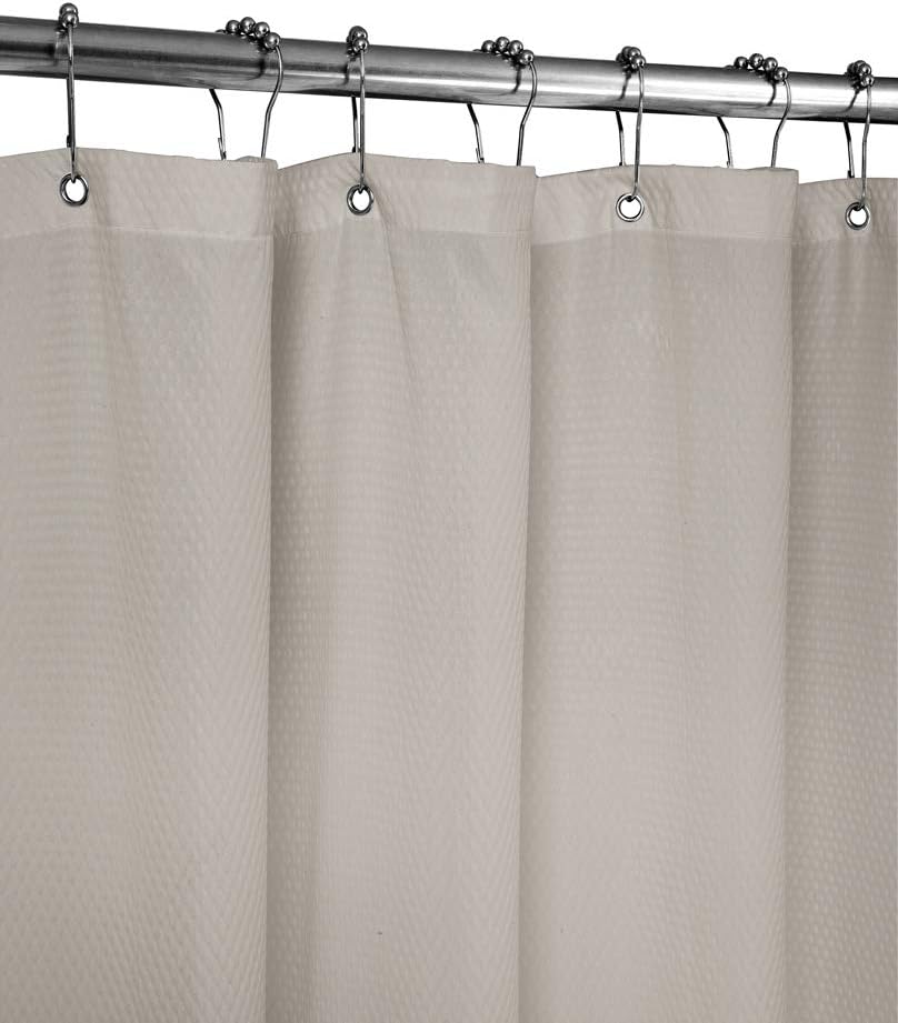 Home Queen Waffle Weave Mold Resistant Shower Curtain,AntiMildew Heavy