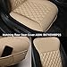 Black Panther Car Seat Cover, Luxury Car Protector, Universal Anti-Slip Driver Seat Cover with Partial Backrest Coverage (Middle Part Only) (1 Piece, Beige)
