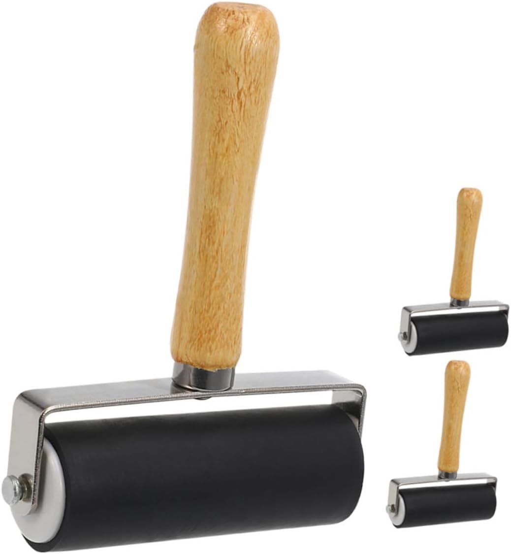 VILLFUL Artistic Printmaking Tools Brayers for Printing Projects Multi-Functional Ink Rollers