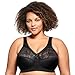 Full Figure Plus Size MagicLift Original Support Bra Wirefree #1000 Black