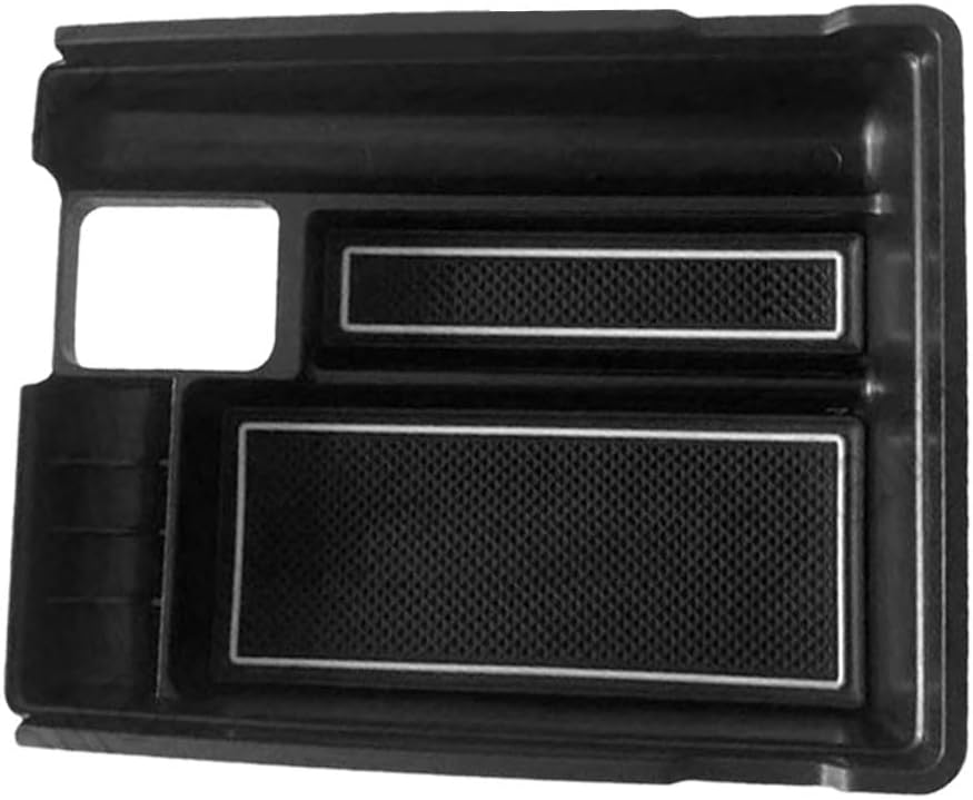 Center Console Organizer Armrest Storage Tray, Insert Armrest Box Secondary Storage ABS Black, Compatible with Nissan X-Trail T32 2014-2019 Rogue 2014-2019 Qashqai J11 2014-2018