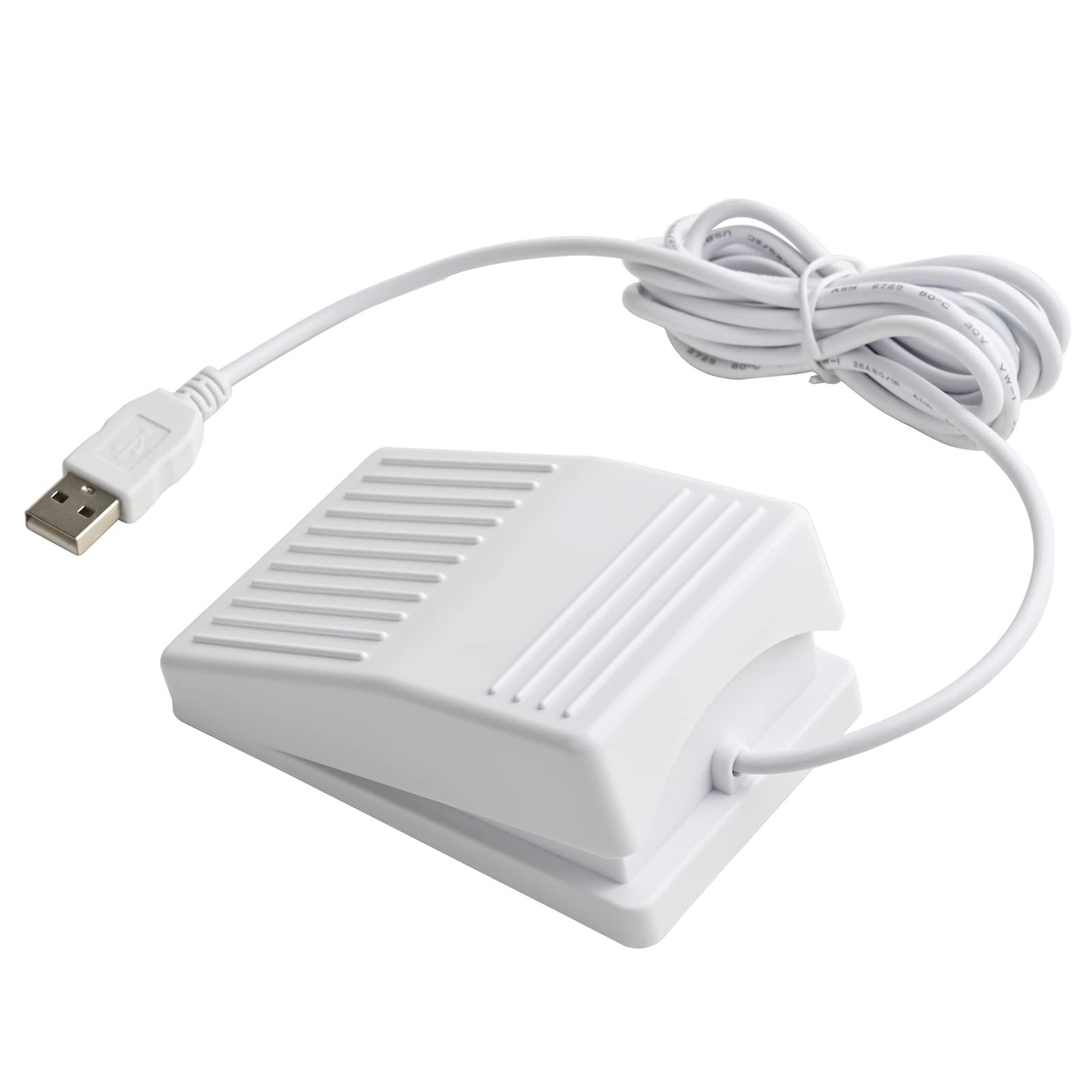 iKKEGOL [Actualizado] Interruptor de pedal USB 2023, óptico, silencioso, sin sensación táctil, sonido de pulsación rápida, programable, pedal para juegos de PC, control único, teclado de mouse para