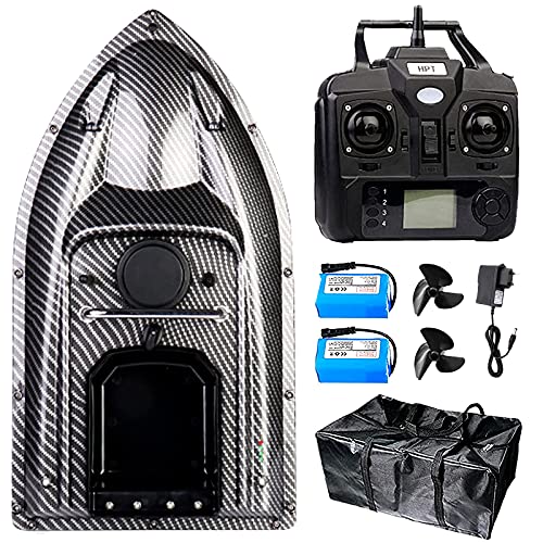 Barco Pesca Adultos Principiantes Barco De Cebo RC Para Pesca - Control Remoto 500m, Tanque 1.5kg, Batería 5200mAh - Ideal Para Pesca Nocturna Barco Pesca Control Remoto 500m