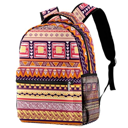 Sac de voyage décontracté motif géométrique vintage multicolore pour filles et garçons