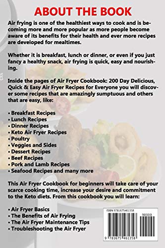 Complete Air Fryer Cookbook 2020: Features 200 New, Quick & Easy, Low Carb Weight Loss & Keto Recipes for your Air Fryer with Nutrition Info image 4