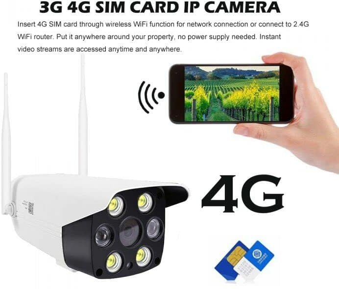 Image of TMY 4G SIM Bullet Camera with Color Night Vision, 2 Way Audio, Motion Detection Security Camera (TMY45)