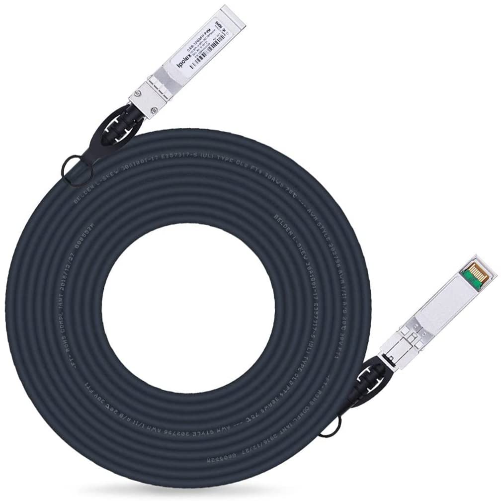 10G SFP+ Twinax Cable, Direct Attach Copper(DAC) Passive Cable, 8m (26.25ft), for Cisco SFP-H10GB-CU8M, Meraki, Ubiquiti, Mikrotik, Intel, Fortinet, Netgear, D-Link, Supermicro, TP-Link