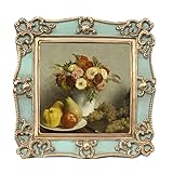PARAFAYER Vintage Small Picture Frame 4x4, Antique Ornate Photo Frame With Gold Floral Relief, Wall