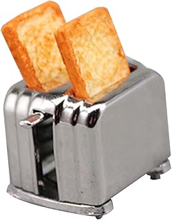 Toyvian Máquina De Pão Café Da Manhã Pão De Fermento Pão Pão De Café Da Manhã Alimentos Para Crianças Presente De Aniversário Casa De Bonecas Miniaturas Mini Acessório De Casa Modelo De