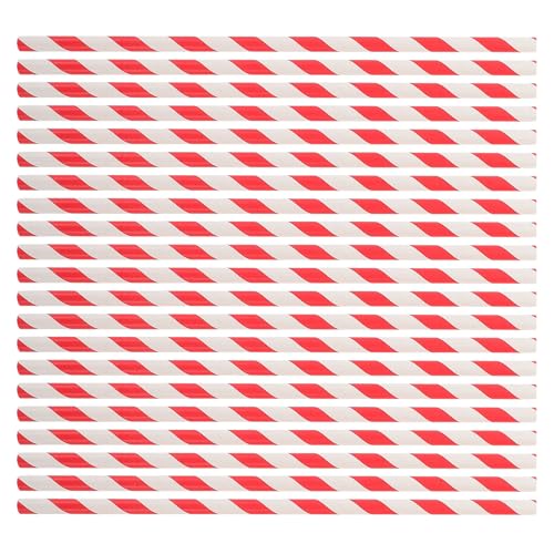 100 pitillos de papel rojo tiras ecológicos desechables miniatura 1