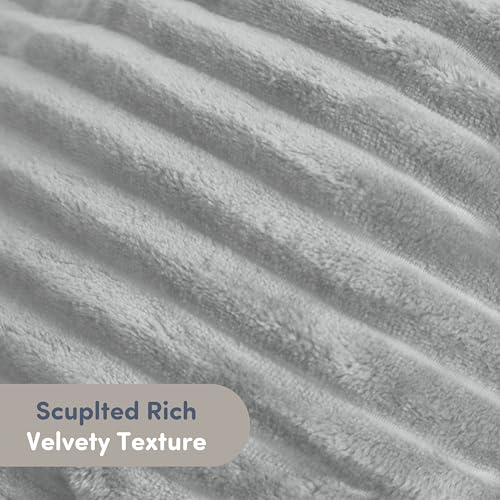 Image of Nestl Reading Pillow for Kids & Teens with Shredded Memory Foam, Luxe Cut Plush Backrest Pillows for Reading and Gaming, For use on Couch, Bed, Floor, Adjustable Support with Washable Cover Light Grey