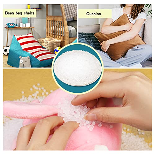 400G/14 Oz Stuffing Beads, Bean Bag Filler Beads, Craft Stuffing Beads, Plastic Doll Filler Beads Stuffing For Weight Stuffed Animal Pillow Bean Bags Diy Crafts #TOP3