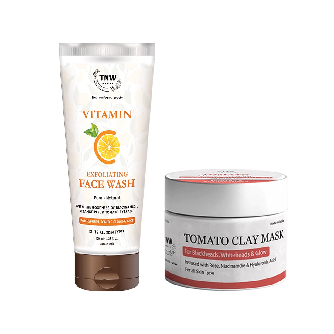 Buy TNWThe Natural Wash Tomato Clay Mask & Vitamin C Exfoliating Face