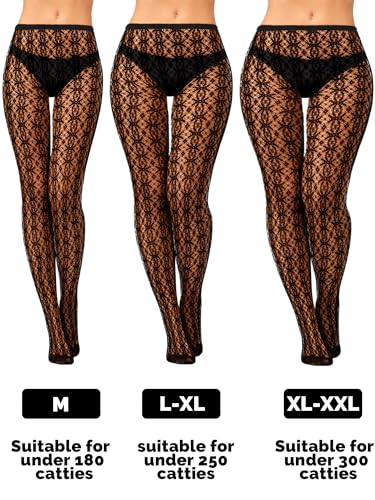 6 Pairs Halloween Fishnet Stockings Women Lace Tights Patterned Fishnet Thigh High Waist Goth Leggings Pantyhose3