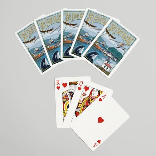 Baraja de 52 cartas tamaño póker San Juan Islands miniatura 7