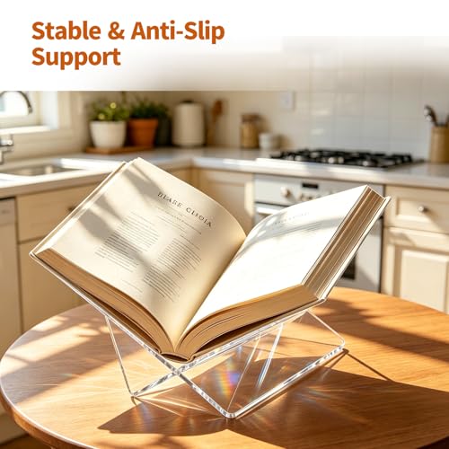 Acrylic Book Stand for Display, Clear 5mm Book Holder, 13.7 x 9.8 x 6 in by YGEQWK - Used condition - Image 8