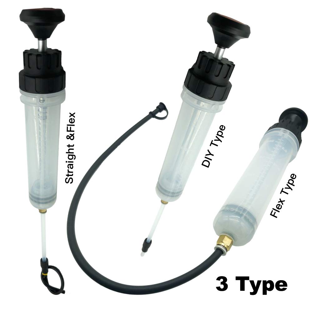 Junchi Pistolen-Ölpumpe 284ml - Mit Geradem Und Flexiblem Auslauf Orange