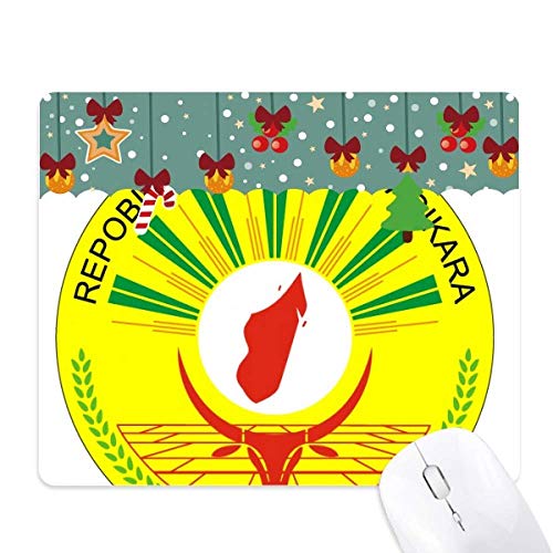 Tapis de bureau Afrique emblème de Madagascar pour espace de travail et gaming