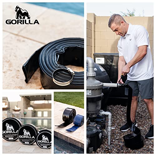 Gorilla Swimming Pool Backwash Hose With Clamp - Extra Heavy Duty - Weather And Chemical Resistant (50 Ft) #TOP6