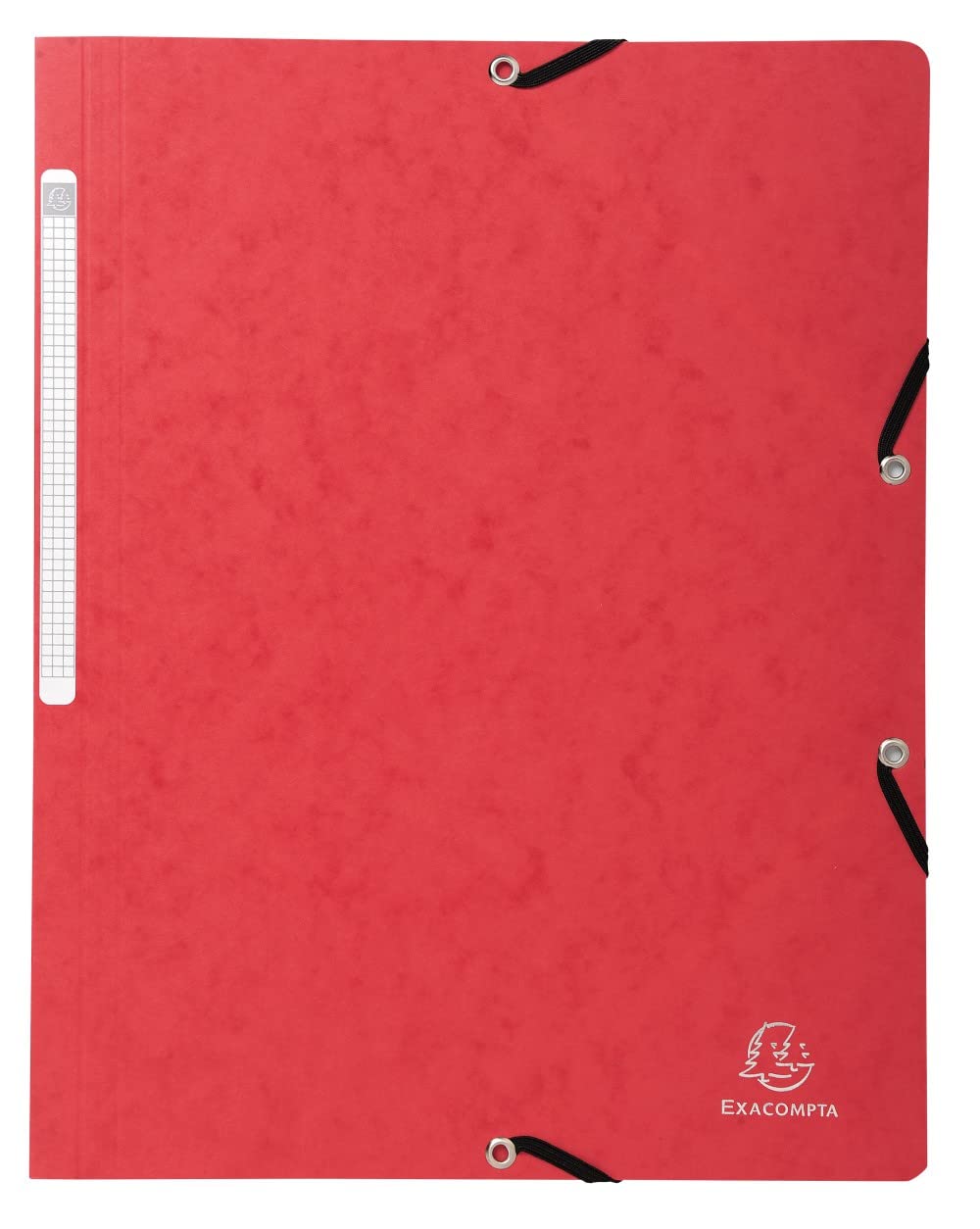 Exacompta 5515E ELBA Cartera de documentos, DIN A4, PVC-Karton, Rojo