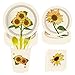 Juego de suministros para fiesta de cumpleaños de girasol, 93 piezas de vajilla desechable de girasol con platos de papel de 9 pulgadas, platos de 7 pulgadas, tazas y servilletas, cuchillos, tenedore