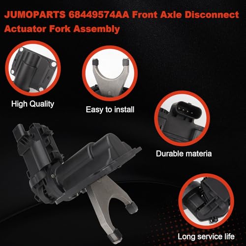 Image of 68449574AA Front Axle Disconnect Actuator Fork Assembly Compatible with Dodge Ram 2500 3500 6.4L 6.7L 2019 2020 2021 2022 2023 Replace 68449574AA