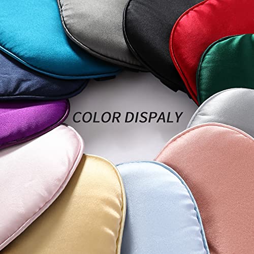 Pacote com 2 máscaras de olhos 100% de seda natural real, máscara de dormir de seda, presente para o