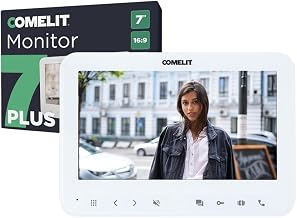 Comelit Videocitofono Aggiuntivo 7 Pollici | Secondo Monitor Per Kit Videocitofono 2 Fili | Intercom Memoria Immagini E Supporto MicroSD | Per Casa E Ufficio