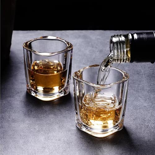 Encheng Shot Glasses Set with Heavy Base,2.2 oz Mini Square Whiskey Shot Glasses bulk, 40 pack Clear Espresso Shot Glass for Whiskey and Liqueurs,Ideal for Christmas,Halloween and Thanksgiving - Thumbnail 6
